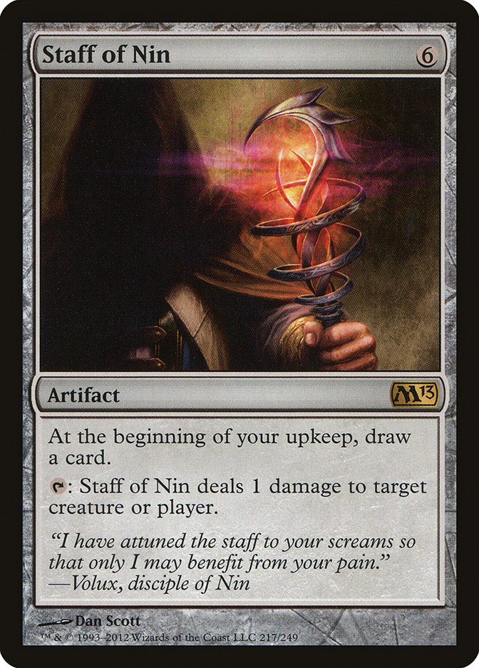 Staff of Nin M13-217 Magic 2013 Magic card