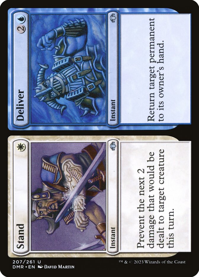 Stand // Deliver DMR-207 Dominaria Remastered Magic card
