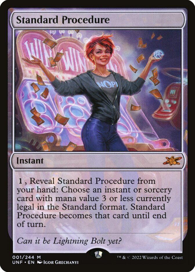 Standard Procedure UNF-1 Unfinity Magic card