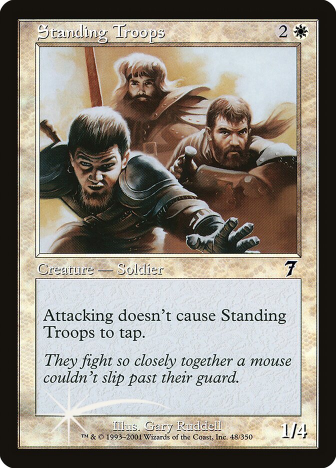 Standing Troops 7ED-48STAR Seventh Edition Magic card