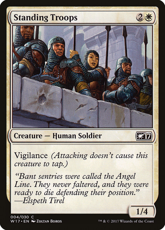 Standing Troops W17-4 Welcome Deck 2017 Magic card