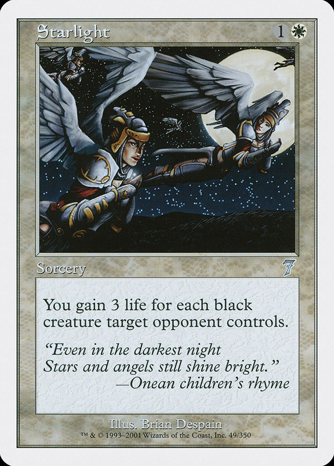 Starlight 7ED-49 Seventh Edition Magic card
