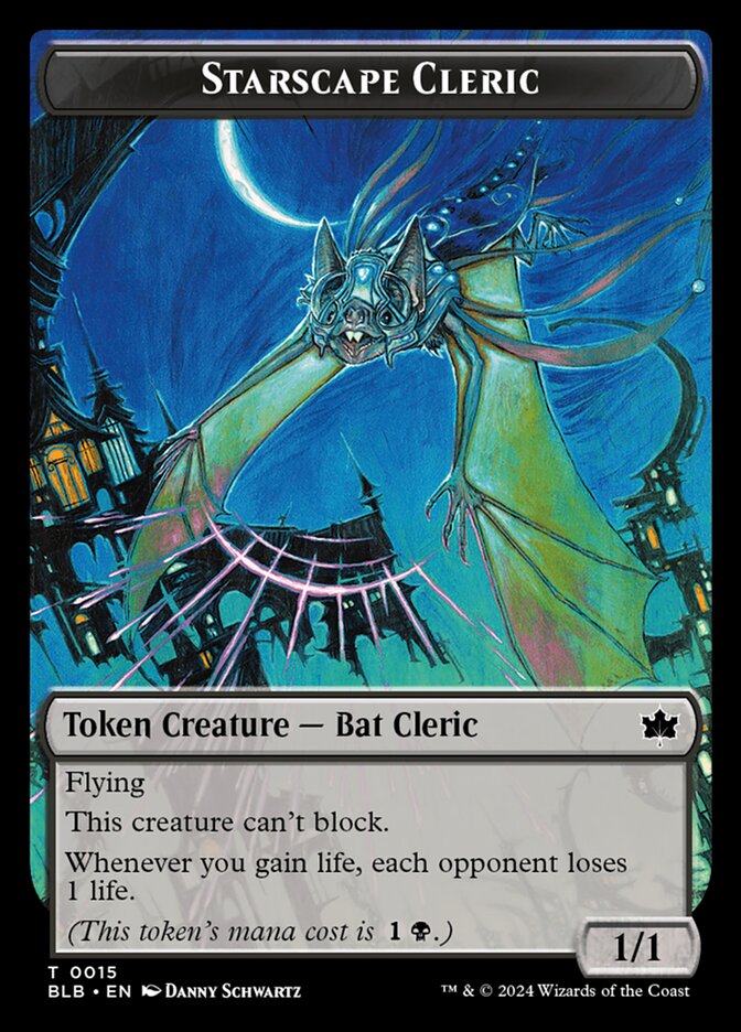 Starscape Cleric TBLB-15 Bloomburrow Tokens Magic card