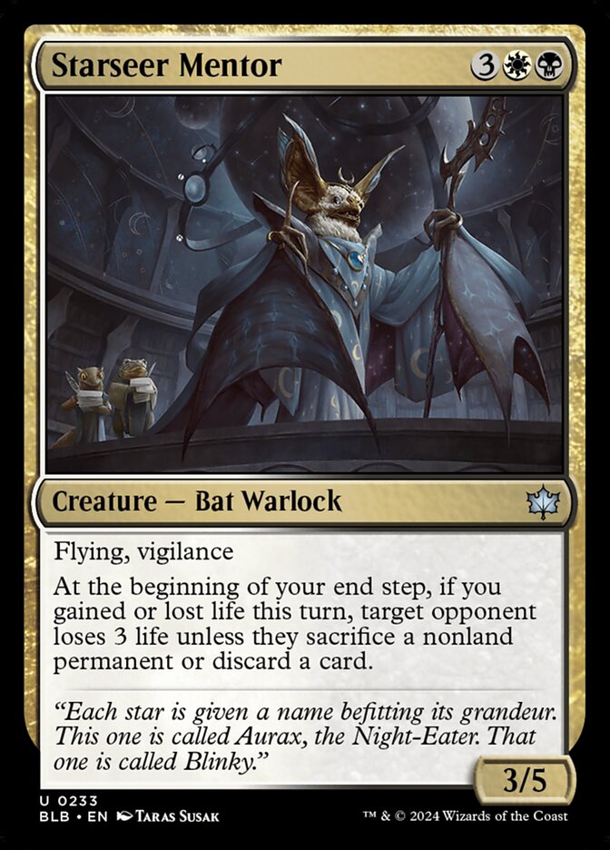 Starseer Mentor BLB-233 Bloomburrow Magic card