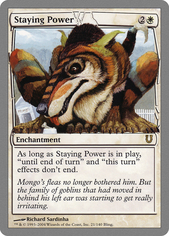 Staying Power UNH-21 Unhinged Magic card