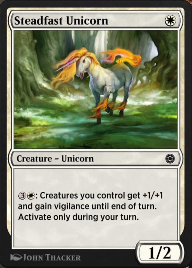 Steadfast Unicorn HBG-104 Alchemy Horizons: Baldur's Gate Magic card