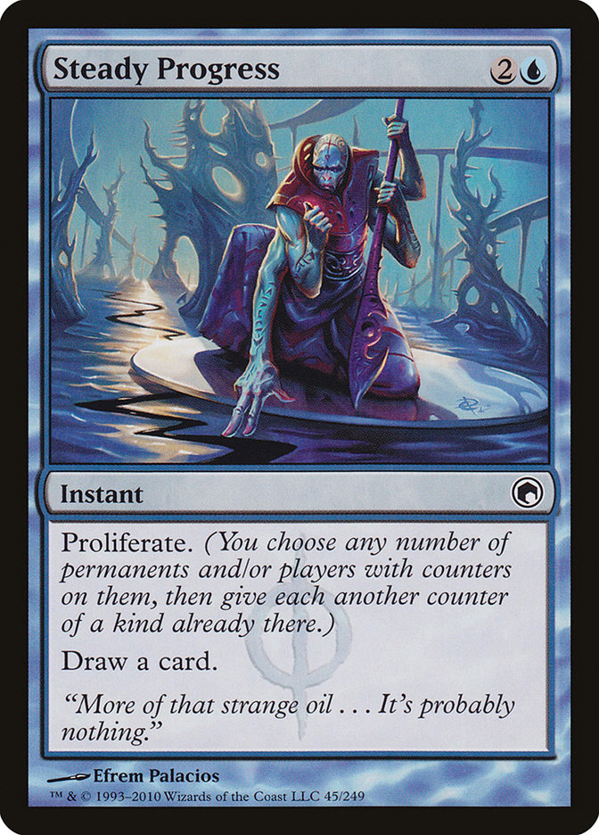 Steady Progress SOM-45 Scars of Mirrodin Magic card