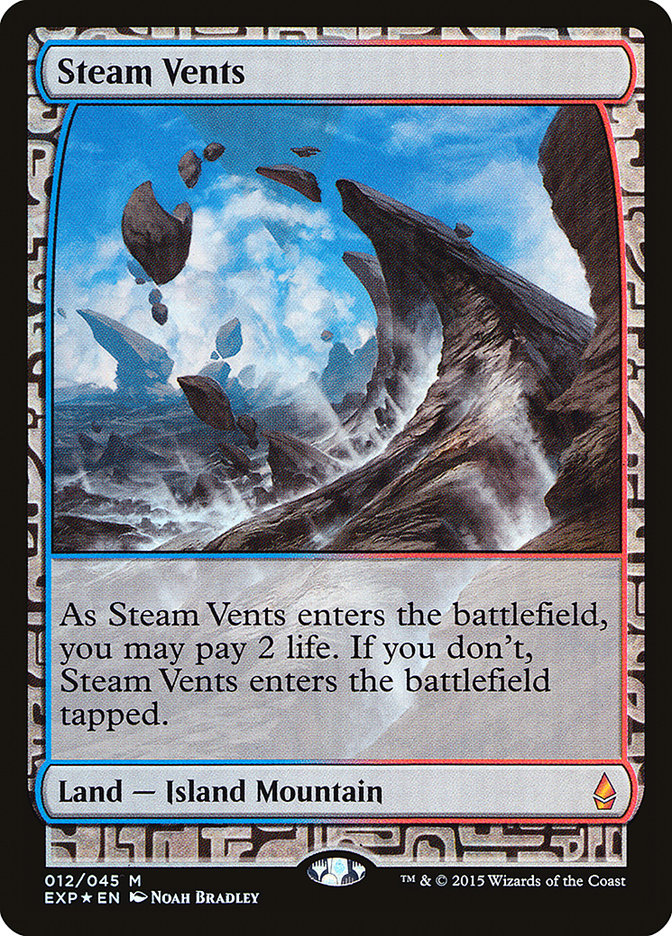 Steam Vents EXP-12 Zendikar Expeditions Magic card