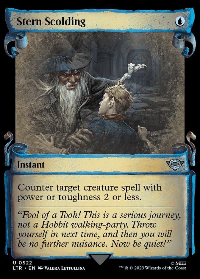 Stern Scolding LTR-522 The Lord of the Rings: Tales of Middle-earth Magic card