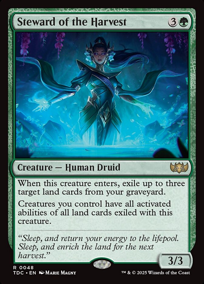 Steward of the Harvest TDC-48 Tarkir: Dragonstorm Commander Magic card