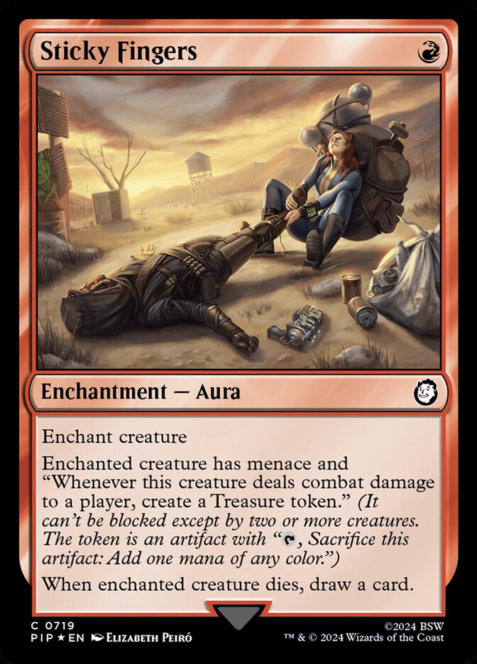 Sticky Fingers PIP-719 Fallout Magic card
