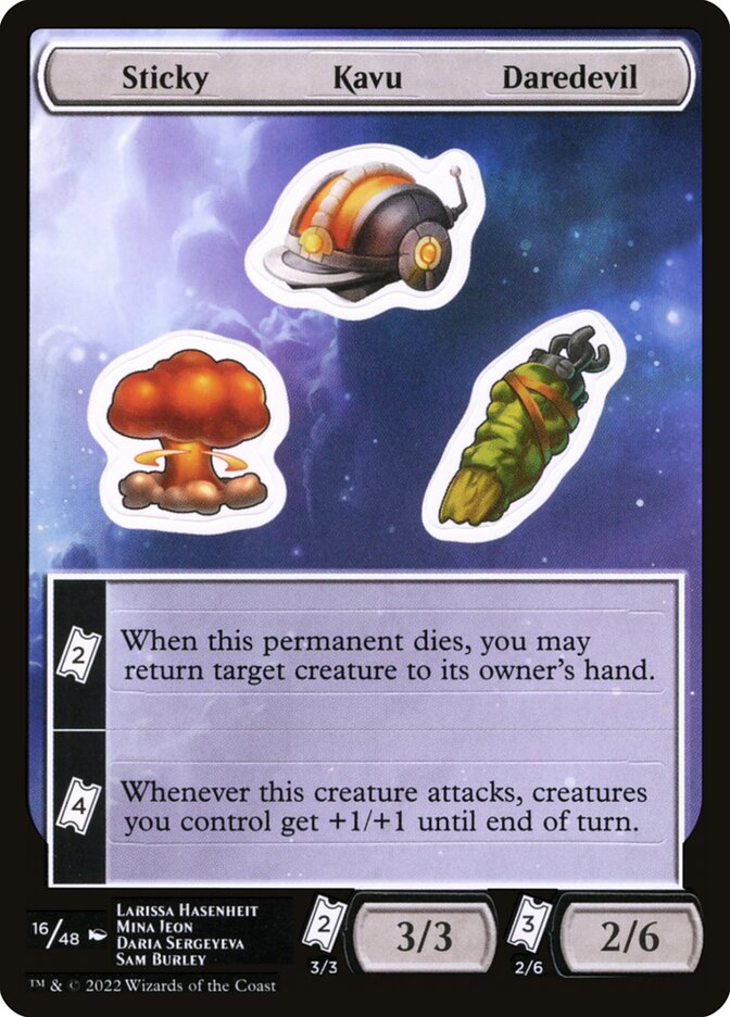 Sticky Kavu Daredevil SUNF-16 Unfinity Sticker Sheets Magic card