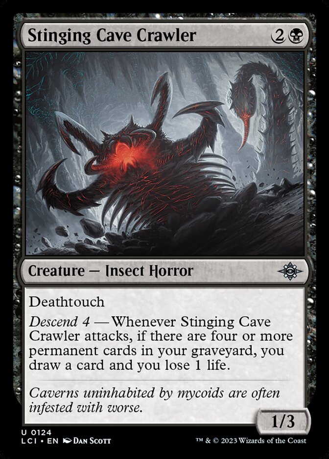 Stinging Cave Crawler LCI-124 The Lost Caverns of Ixalan Magic card