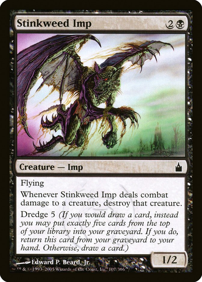 Stinkweed Imp RAV-107 Ravnica: City of Guilds Magic card