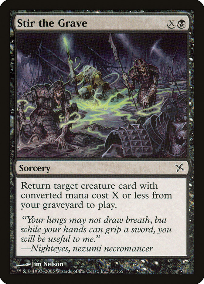 Stir the Grave BOK-85 Betrayers of Kamigawa Magic card