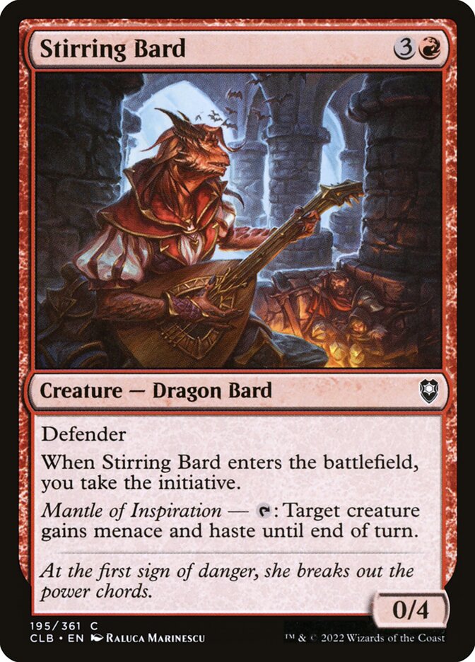 Stirring Bard CLB-195 Commander Legends: Battle for Baldur's Gate Magic card