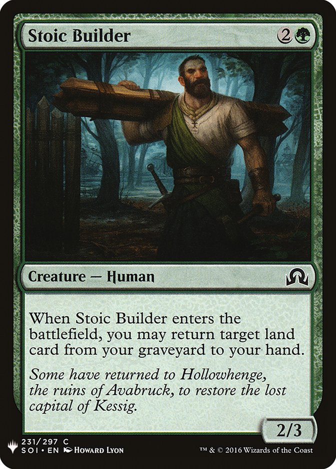 Stoic Builder PLST-SOI-231 The List Magic card