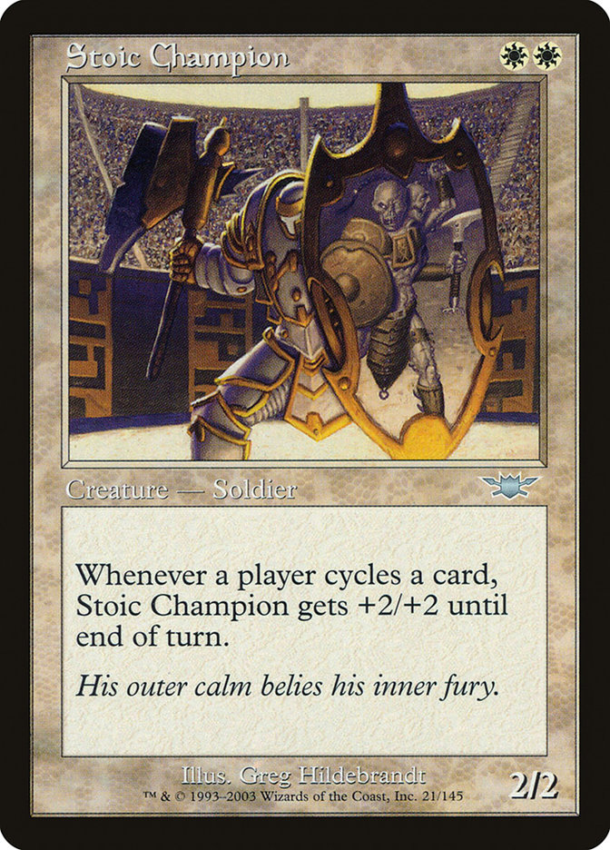 Stoic Champion LGN-21 Legions Magic card