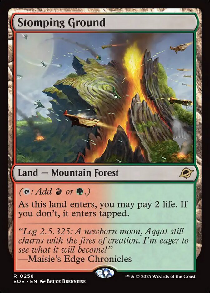 Stomping Ground PEOE-258P Edge of Eternities Promos Magic card