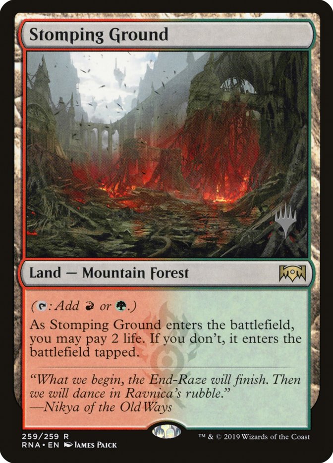 Stomping Ground PRNA-259P Ravnica Allegiance Promos Magic card
