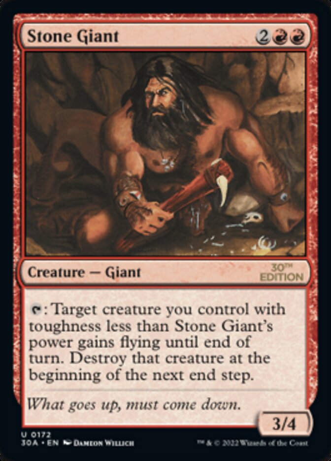 Stone Giant 30A-172 30th Anniversary Edition Magic card
