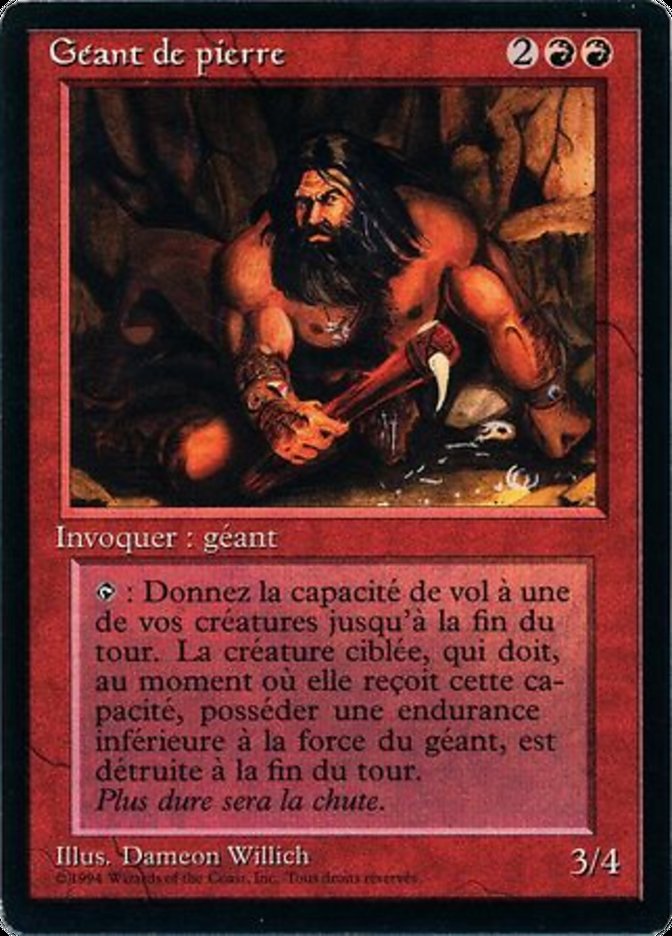 Stone Giant FBB-179 Foreign Black Border Magic card