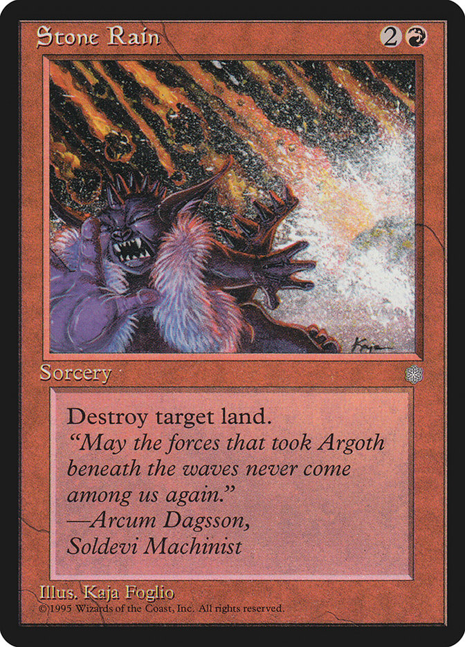 Stone Rain ICE-217 Ice Age Magic card