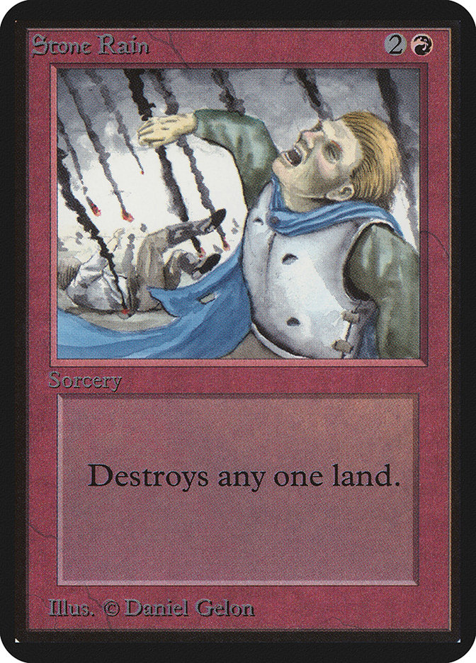 Stone Rain LEA-177 Limited Edition Alpha Magic card