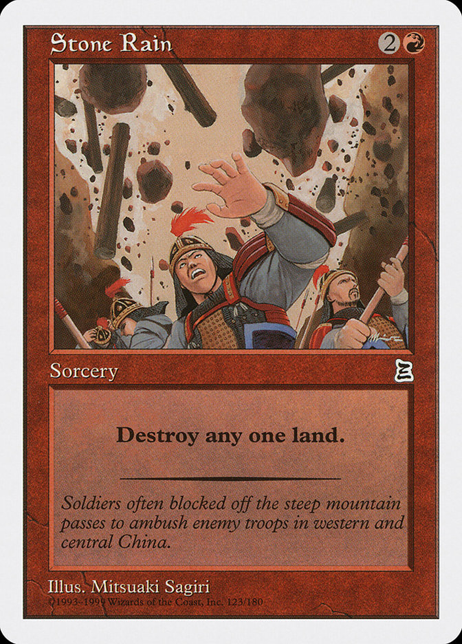 Stone Rain PTK-123 Portal Three Kingdoms Magic card