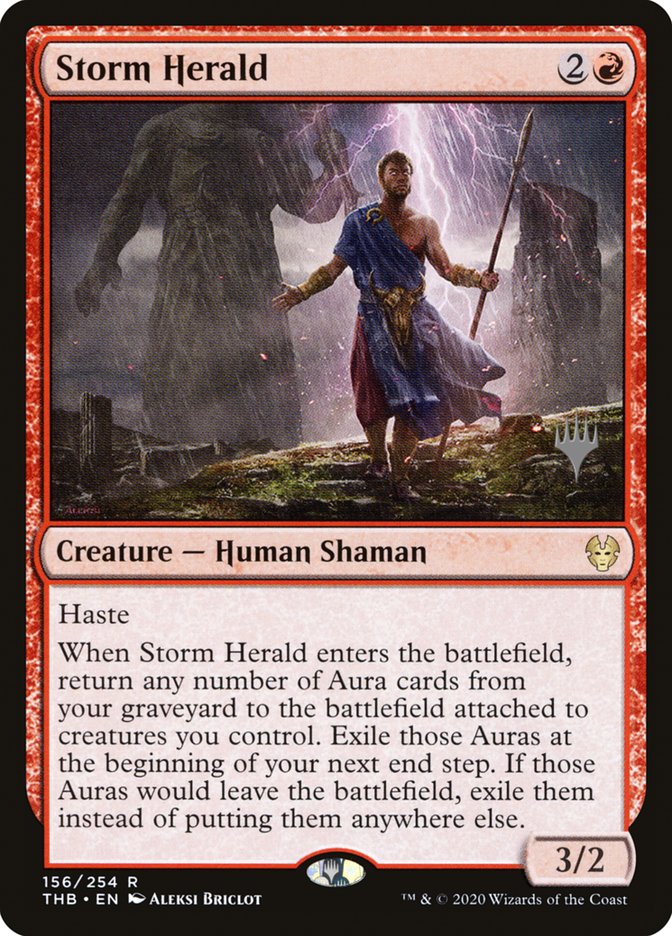 Storm Herald PTHB-156P Theros Beyond Death Promos Magic card