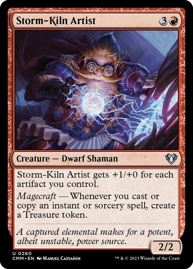 Storm-Kiln Artist CMM-260 Commander Masters Magic card