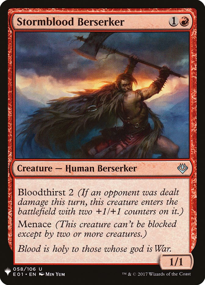 Stormblood Berserker PLST-E01-58 The List Magic card