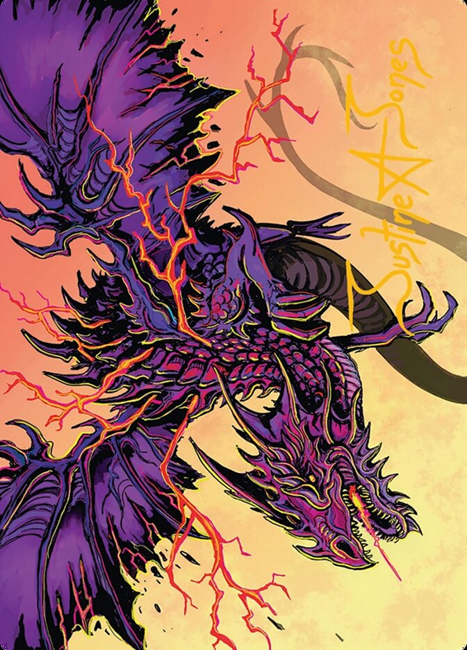 Stormshriek Feral // Stormshriek Feral ATDM-35 Tarkir: Dragonstorm Art Series Magic card
