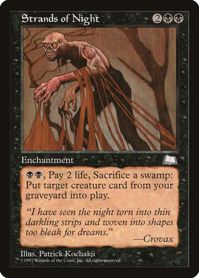 Strands of Night WTH-82 Weatherlight Magic card