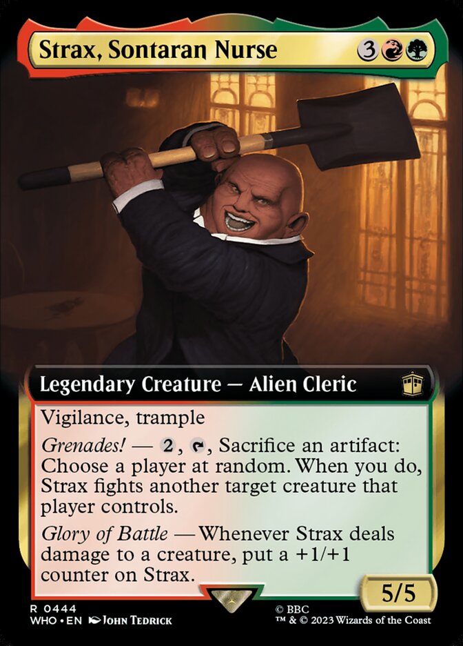 Strax, Sontaran Nurse WHO-444 Doctor Who Magic card