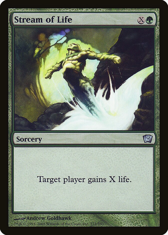 Stream of Life 9ED-272STAR Ninth Edition Magic card