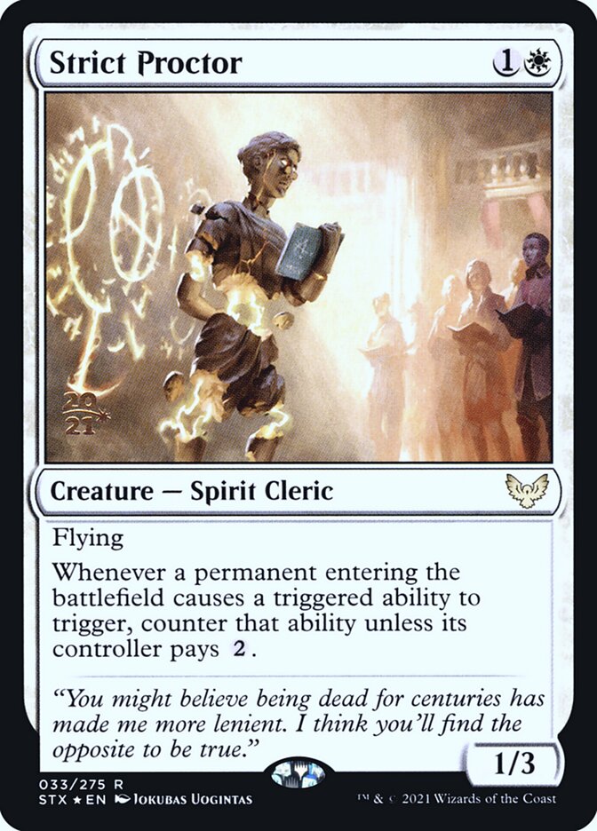 Strict Proctor PSTX-33S Strixhaven: School of Mages Promos Magic card