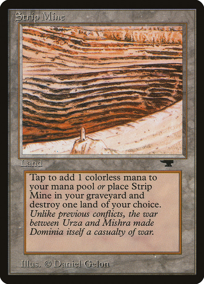 Strip Mine ATQ-82C Antiquities Magic card