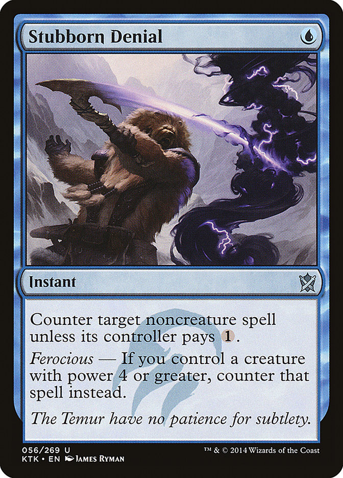 Stubborn Denial KTK-56 Khans of Tarkir Magic card