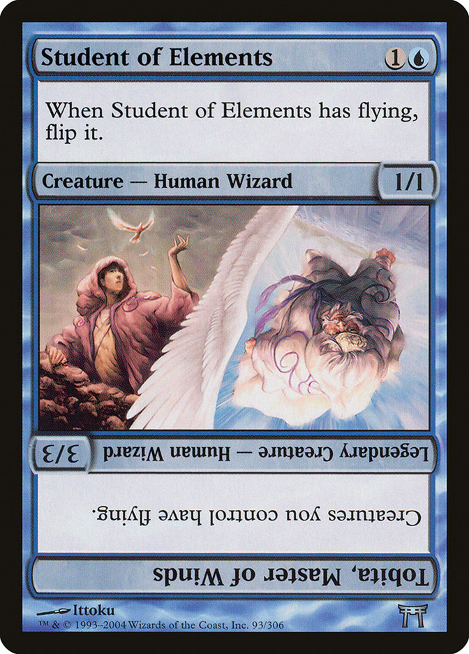 Student of Elements // Tobita, Master of Winds CHK-93 Champions of Kamigawa Magic card