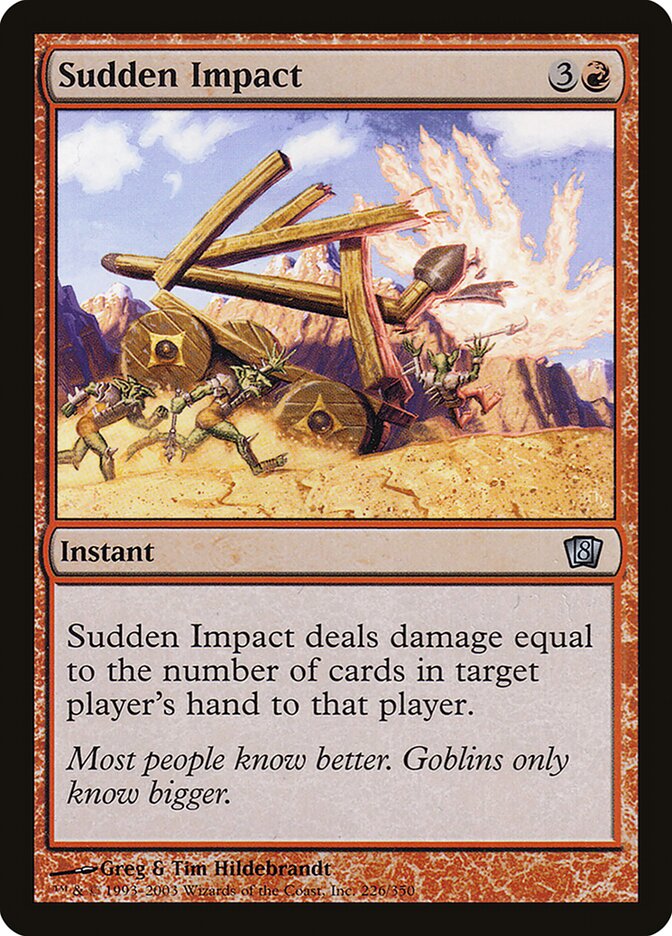 Sudden Impact 8ED-226STAR Eighth Edition Magic card