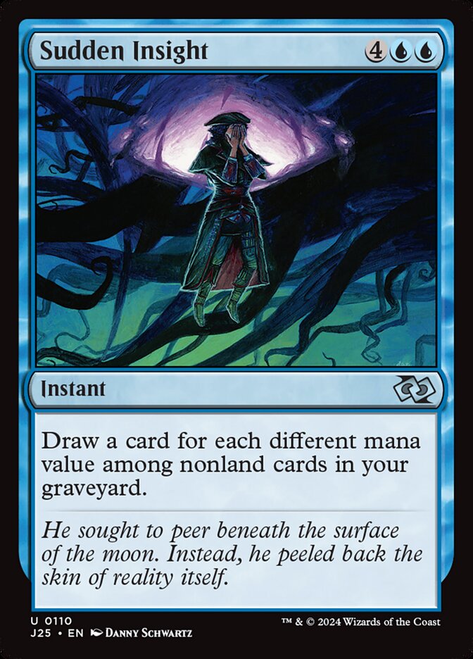 Sudden Insight J25-110 Foundations Jumpstart Magic card