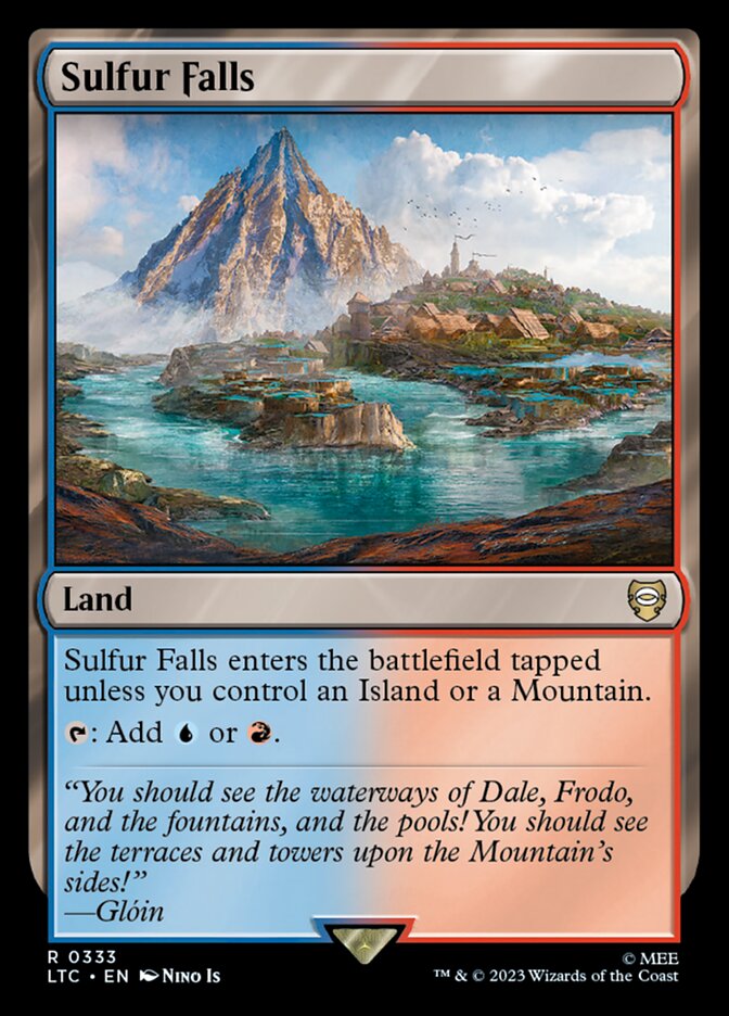 Sulfur Falls LTC-333 Tales of Middle-earth Commander Magic card