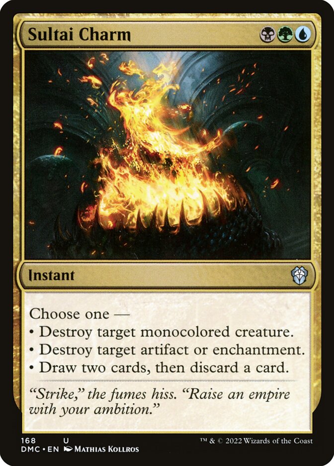 Sultai Charm DMC-168 Dominaria United Commander Magic card