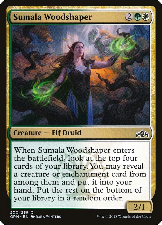 Sumala Woodshaper GRN-200 Guilds of Ravnica Magic card