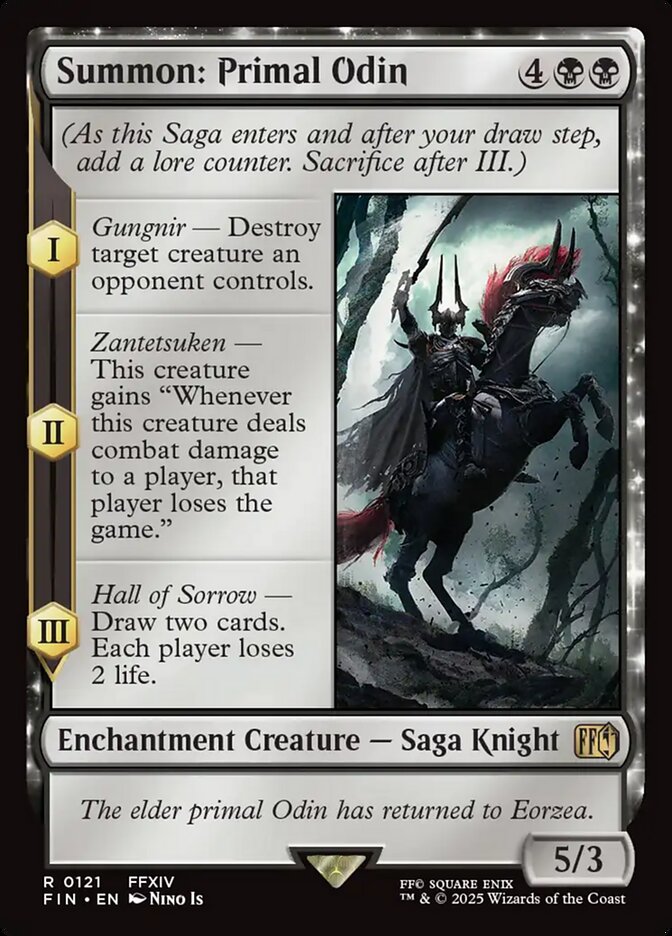 Summon: Primal Odin FIN-121 Final Fantasy Magic card