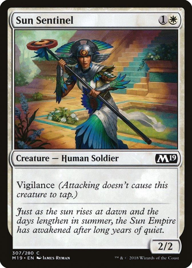 Sun Sentinel M19-307 Core Set 2019 Magic card