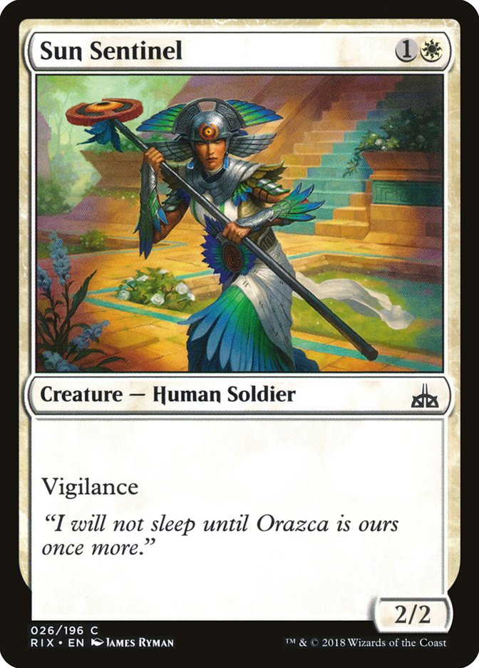 Sun Sentinel RIX-26 Rivals of Ixalan Magic card
