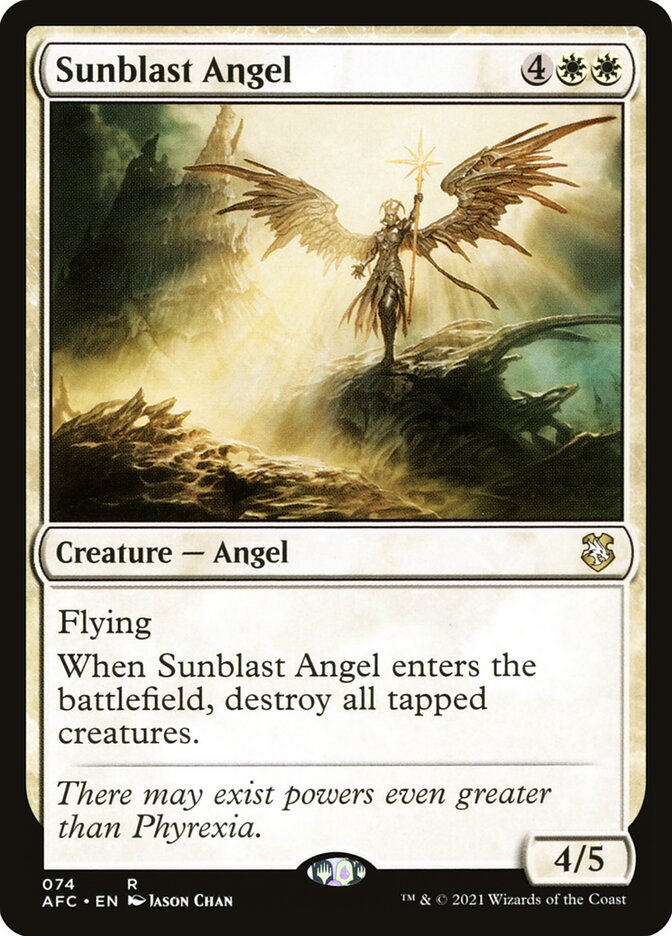 Sunblast Angel AFC-74 Forgotten Realms Commander Magic card