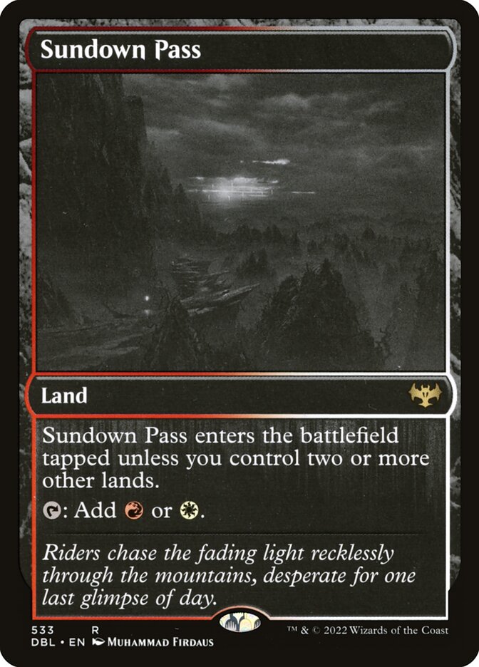 Sundown Pass DBL-533 Innistrad: Double Feature Magic card